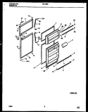 DOOR PARTS Diagram and Parts List for RT17F3WX4C  Gibson Refrigerator