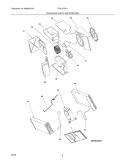COOLING & AIR FLOW SYSTEMS Diagram and Parts List for FAS157P1A1  Frigidaire Air Conditioner