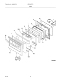 DOOR Diagram and Parts List for GSE3WZCCC  Frigidaire Range