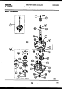 TRANSMISSION PARTS Diagram and Parts List for WA7200AWW1  Frigidaire Washer