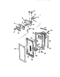 ICE DOOR HOUSING Diagram and Parts List for RS229GCW3  Frigidaire Refrigerator