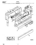 BACKGUARD Diagram and Parts List for TEF350SCDC  Tappan Range