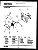 AIR HANDLING PARTS Diagram and Parts List for MAL123P1A1  Frigidaire Air Conditioner