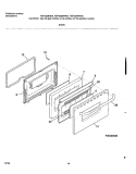 DOOR Diagram and Parts List for TEF322WHSA  Tappan Range