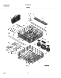 RACKS Diagram and Parts List for PLDS999CC0  Frigidaire Dishwasher