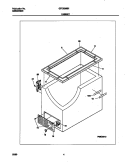 CABINET Diagram and Parts List for GFC05M0HW0  Gibson Freezer