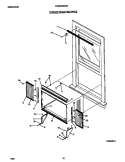 WINDOW MOUNTING PARTS Diagram and Parts List for FAS256W2A2  Frigidaire Air Conditioner