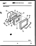 DOOR PARTS Diagram and Parts List for RGC32BAW2  Frigidaire Range