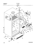 CABINET Diagram and Parts List for FRT18GS6AQ0  Frigidaire Refrigerator