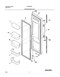 REFRIGERATOR DOOR Diagram and Parts List for FRS23KR4AQ5  Frigidaire Refrigerator