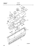 BACKGUARD Diagram and Parts List for GLCS378DSA  Frigidaire Range
