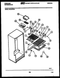 SHELVES AND SUPPORTS Diagram and Parts List for FPCE19TFW1  Frigidaire Refrigerator