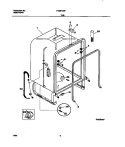 TUB Diagram and Parts List for FDB679GFW5  Frigidaire Dishwasher