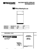 COVER Diagram and Parts List for WRT16JRCD1  Frigidaire Refrigerator