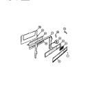 CONSOLE, PANELS Diagram and Parts List for GCG34BNL5  Frigidaire Range