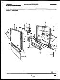 DOOR PARTS Diagram and Parts List for FDB212RBM0  Frigidaire Dishwasher