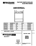 COVER Diagram and Parts List for MEF300PBDE  Frigidaire Range