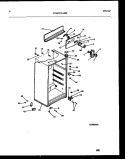 CABINET PARTS Diagram and Parts List for GTL142HK0  Frigidaire Refrigerator