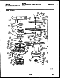MOTOR PUMP PARTS Diagram and Parts List for 61-1170-00  Tappan Dishwasher