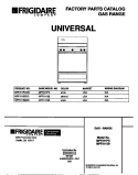 COVER Diagram and Parts List for MPF311SBDC  Frigidaire Range