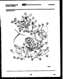 CONSOLE, CONTROL AND DRUM Diagram and Parts List for SM115LXD2  Frigidaire Washer