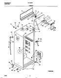 CABINET Diagram and Parts List for TRT15DRCZ1  Tappan Refrigerator