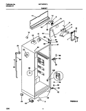 CABINET Diagram and Parts List for MRT15DREW3  Frigidaire Refrigerator