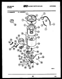 TUB DETAIL Diagram and Parts List for AW300G1D  Kelvinator Washer