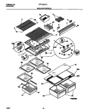 SHELVES / CONTROLS Diagram and Parts List for FRT18QGFD0  Frigidaire Refrigerator
