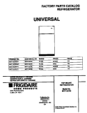 COVER Diagram and Parts List for MRT13CREW1  Frigidaire Refrigerator