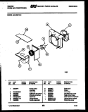 AIR HANDLING PARTS Diagram and Parts List for GAL095P1A1  Gibson Air Conditioner