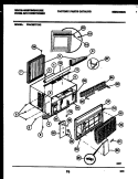 CABINET PARTS Diagram and Parts List for WAC067P7A2  Frigidaire Air Conditioner