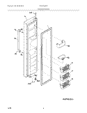 FREEZER DOOR Diagram and Parts List for EW26SS65GS0  Electrolux Refrigerator
