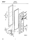 FREEZER DOOR Diagram and Parts List for MRS22WNCD1  Frigidaire Refrigerator
