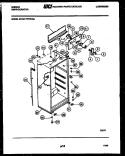 CABINET PARTS Diagram and Parts List for RT17F7WV3A  Gibson Refrigerator