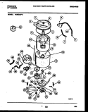 TUB DETAIL Diagram and Parts List for WDSCLW2  Frigidaire Washer
