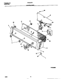 CONTROL PANEL Diagram and Parts List for FWS235RBS2  Frigidaire Washer