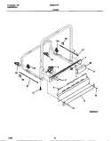 FRAME Diagram and Parts List for MDB531RFR1  Frigidaire Dishwasher
