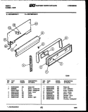 BACKGUARD Diagram and Parts List for 30DPMDWEN2-23  Tappan Range