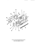 CONSOLE, PANELS Diagram and Parts List for GP38BCL1  Frigidaire Range