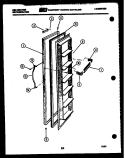 FREEZER DOOR PARTS Diagram and Parts List for FPK190EN0W  Kelvinator Refrigerator