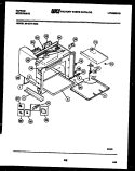 BODY PARTS Diagram and Parts List for 56-4277-10-03  Tappan Microwave