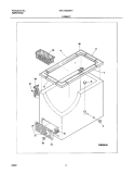CABINET Diagram and Parts List for GFC15M3AW1  Gibson Freezer