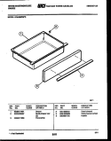 DRAWER PARTS Diagram and Parts List for KF440GDD5  Frigidaire Range