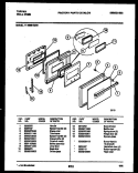 DOOR PARTS Diagram and Parts List for 11-4989-00-03  Tappan Wall Oven