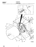 P16V0036 DRYER CAB, HEATER Diagram and Parts List for FDG8970EW2  Frigidaire Dryer