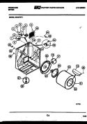 CABINET AND COMPONENT PARTS Diagram and Parts List for DECSFW1  Frigidaire Dryer