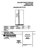 COVER Diagram and Parts List for MRS22WNGW7  Frigidaire Refrigerator