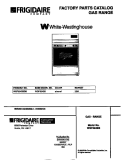 COVER Diagram and Parts List for WGF324BBDB  Frigidaire Range