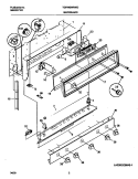 BACKGUARD Diagram and Parts List for TGF645WFD7  Tappan Range